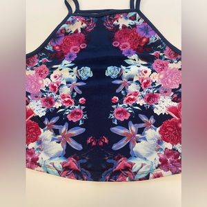 NWOT Rue 21 Floral High Neck Tank Top